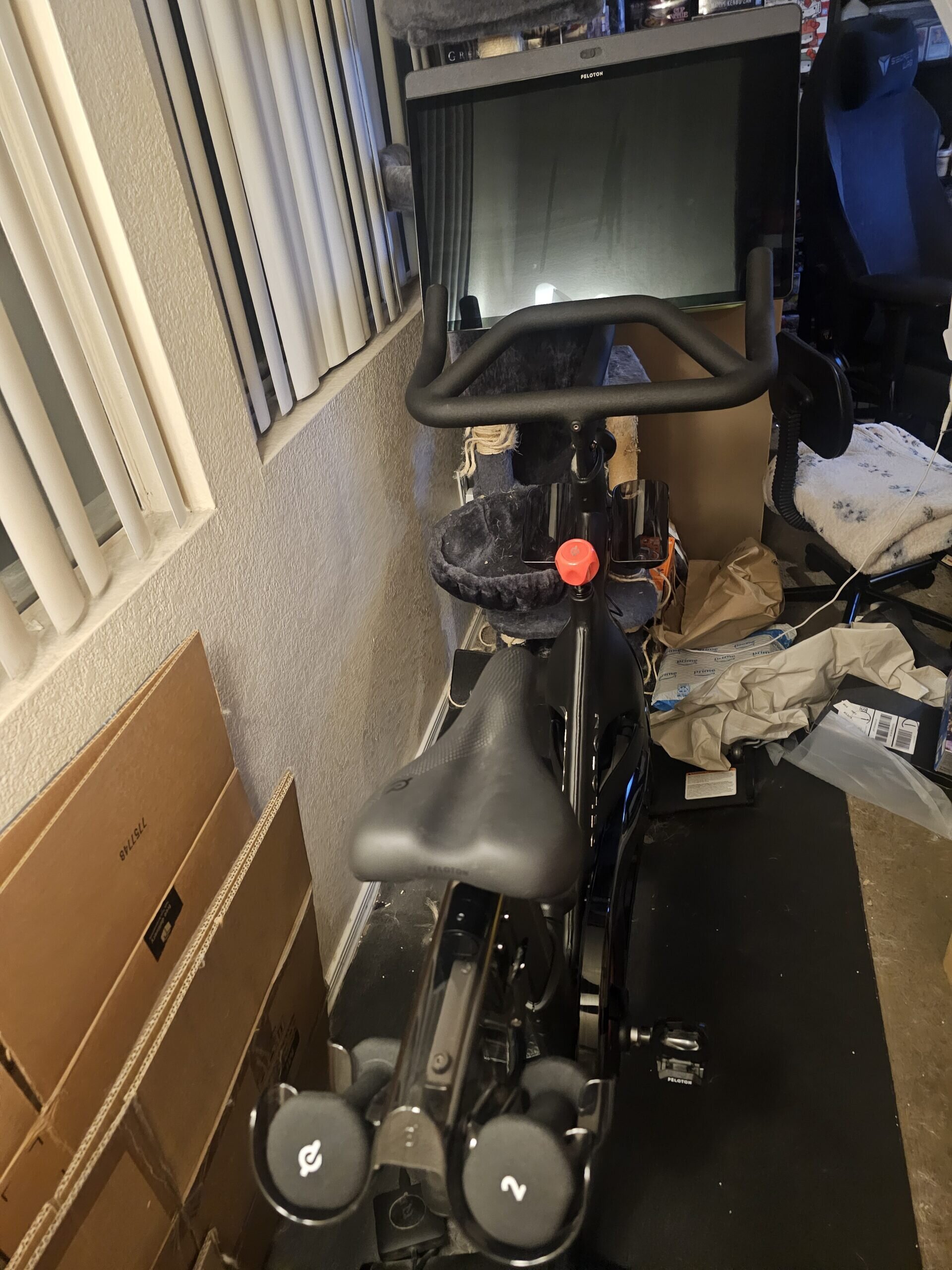 2022 Peloton Bike+ Gently Used w/ Mat & Weights – Avondale, AZ - Image 3