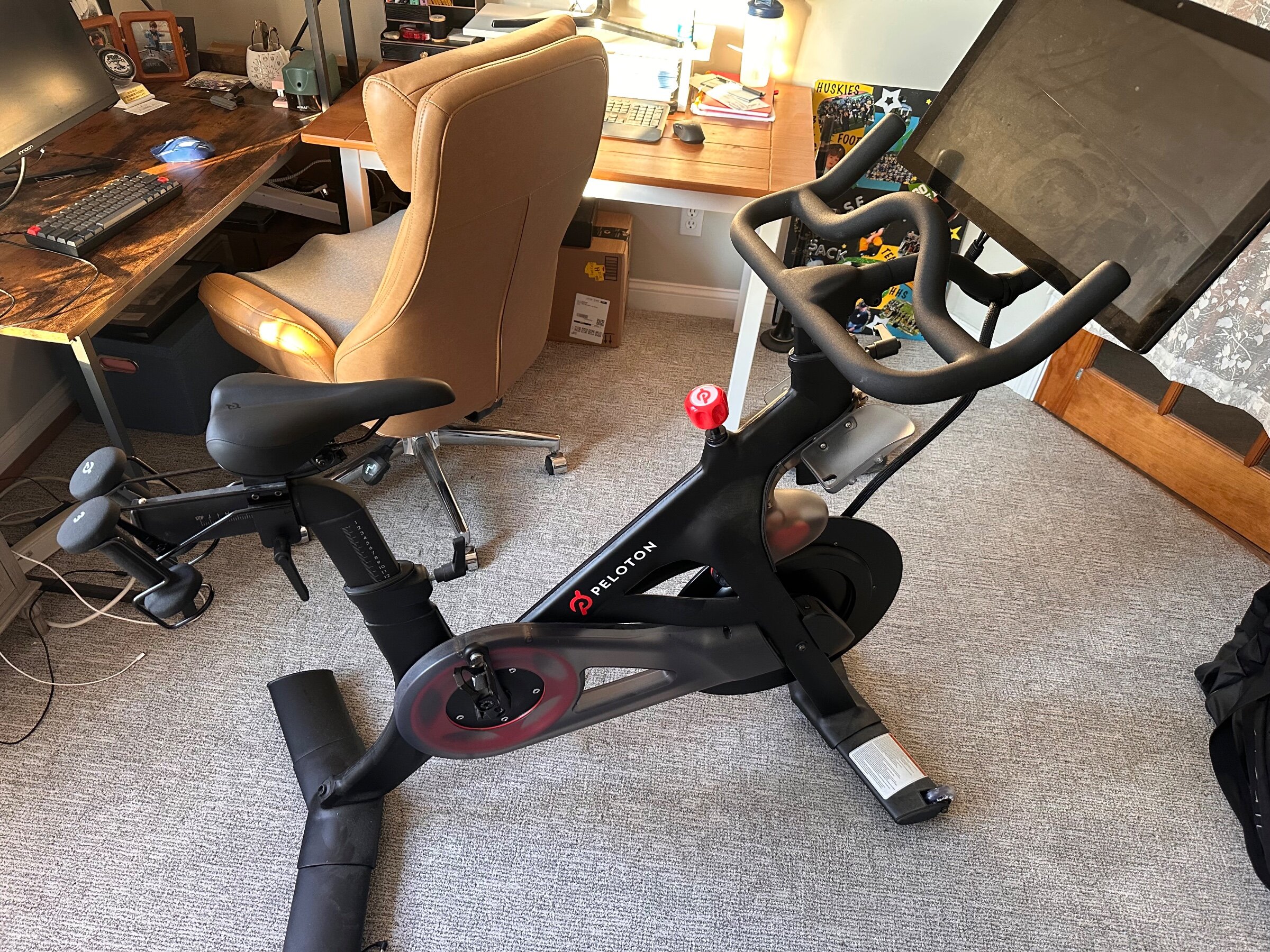 2024 Peloton Bike Plus Excellent Condition with Shoes and Weights – New York, NY - Image 3