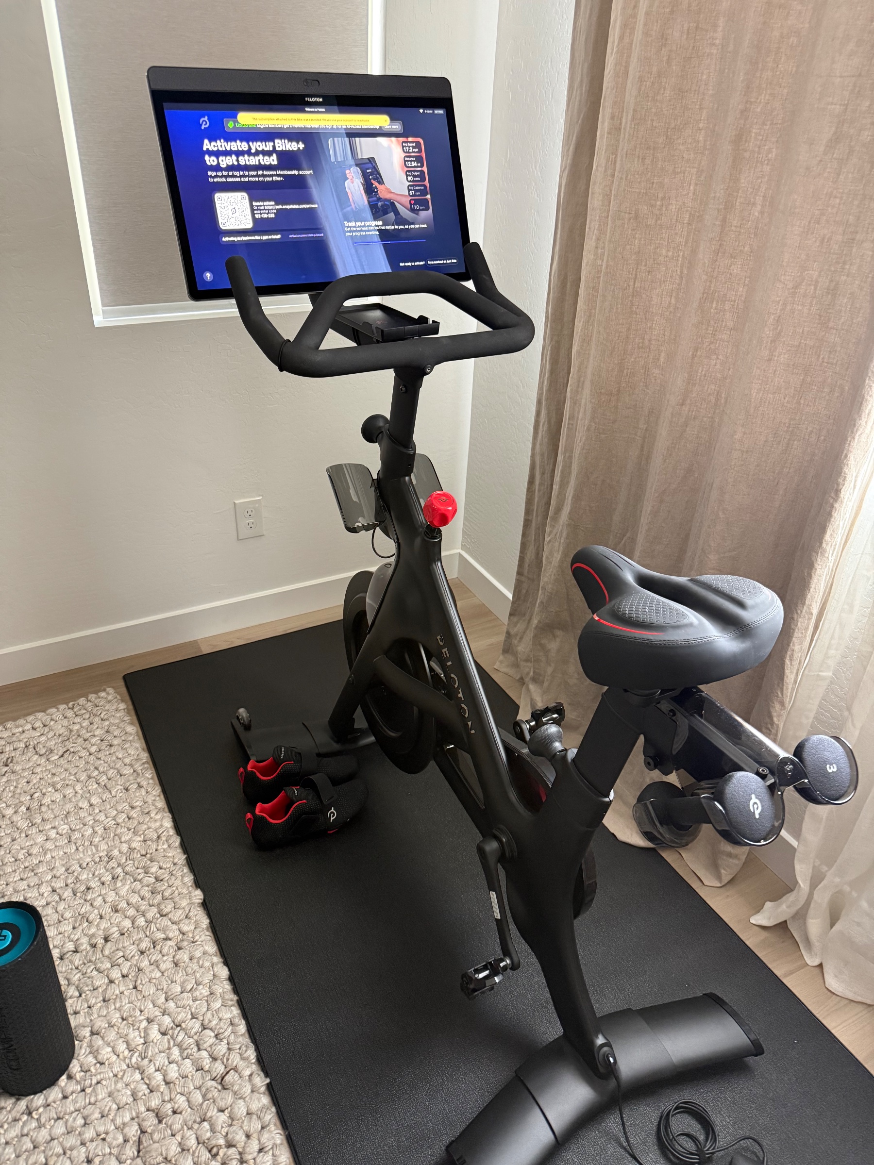 2025 Peloton Bike+ Excellent Condition Includes Shoes Mat & Weights – Gilbert, AZ - Image 2