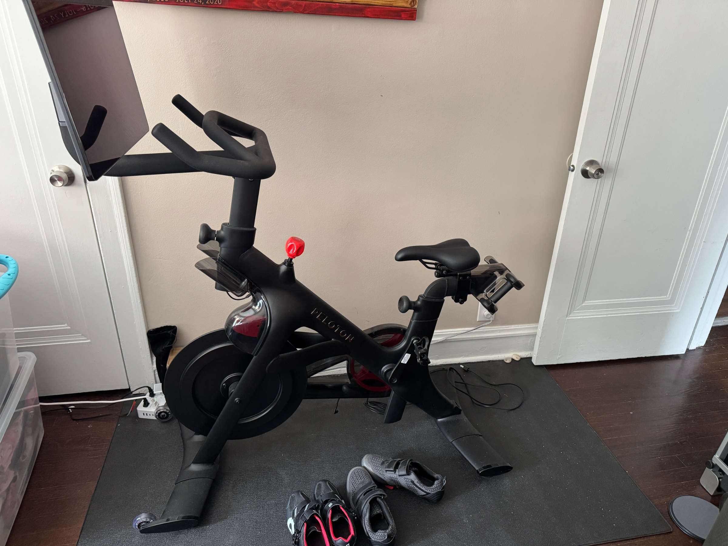 2023 Peloton Bike+ – Excellent Condition, Includes Shoes Mat & Weights – Chicago, IL - Image 2