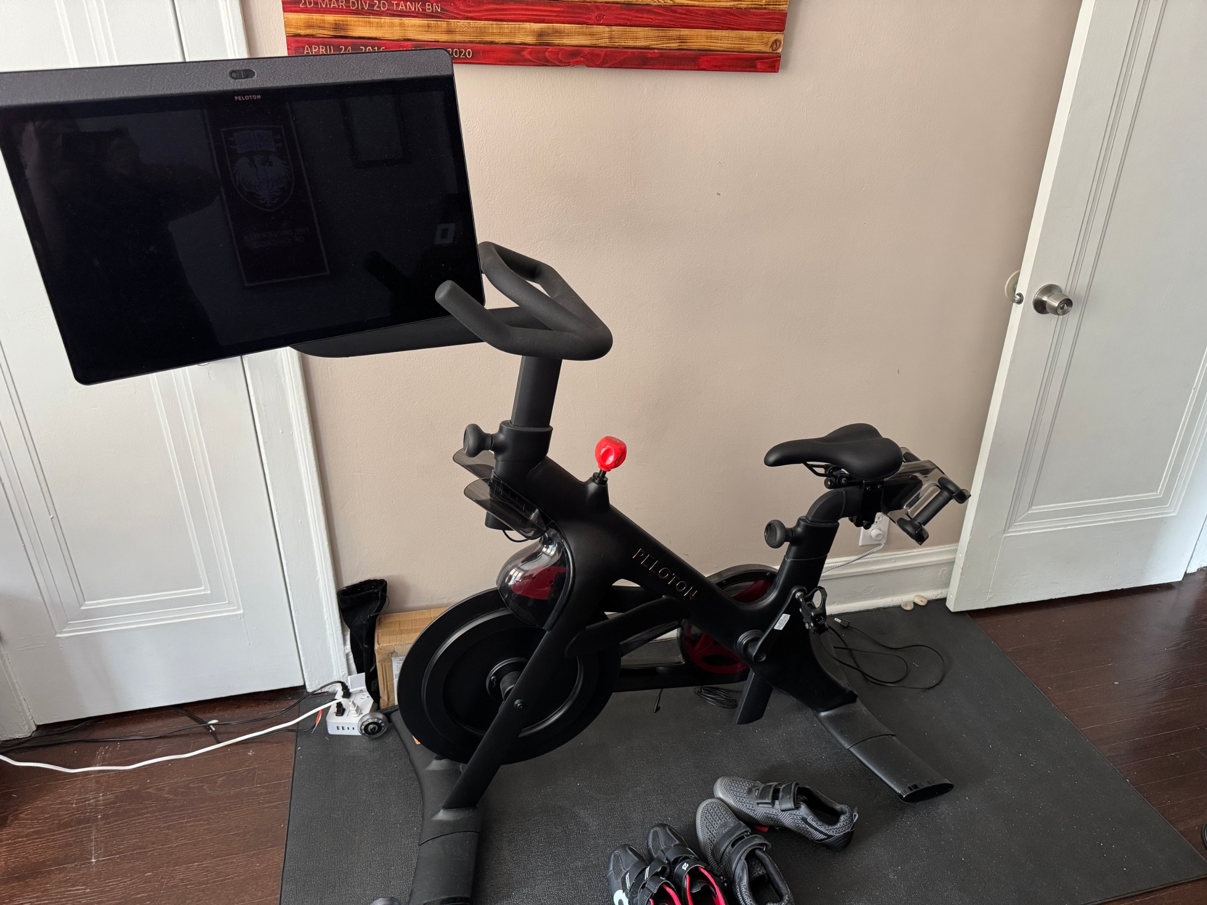 2023 Peloton Bike+ – Excellent Condition, Includes Shoes Mat & Weights – Chicago, IL - Image 3