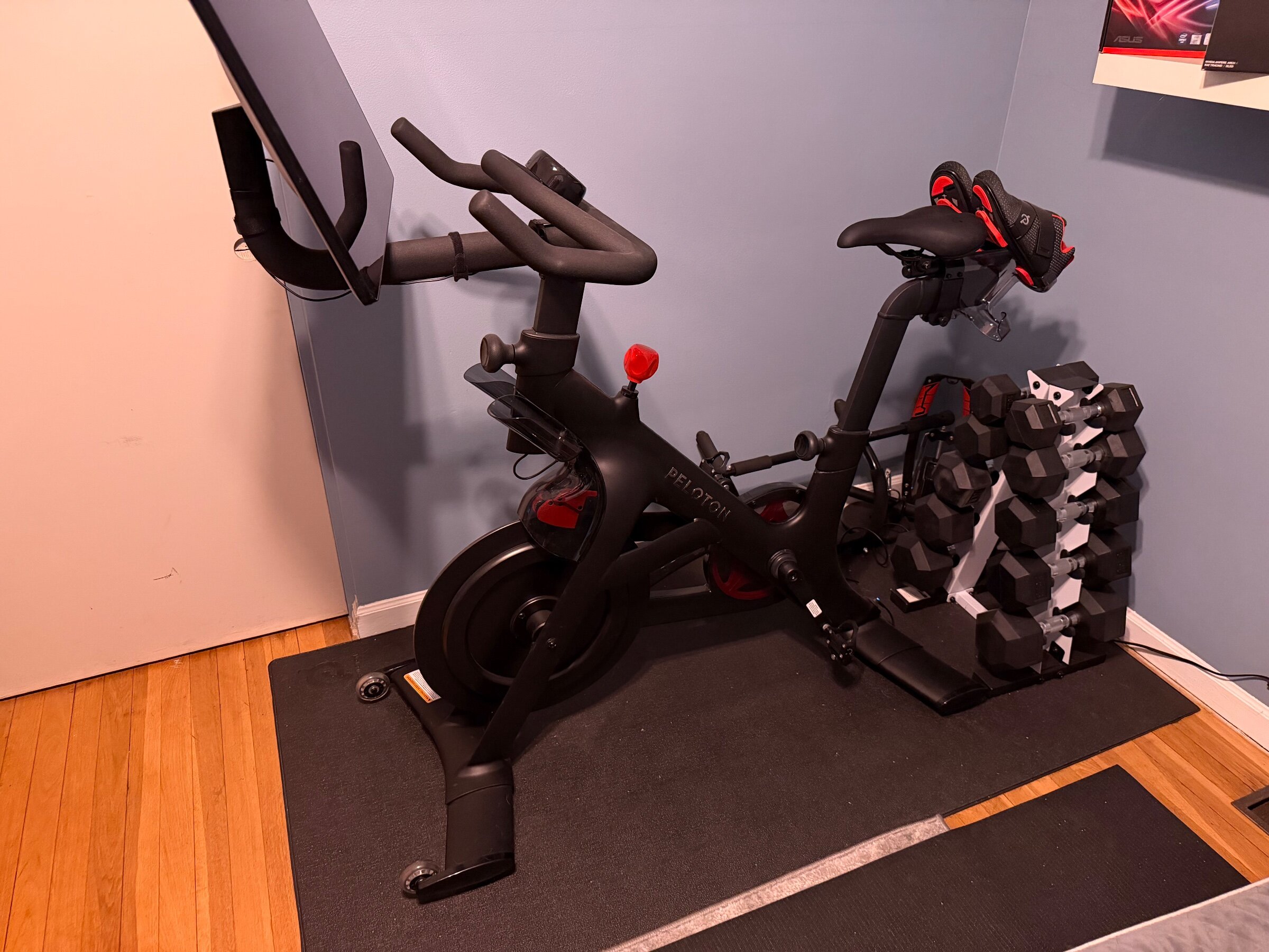 2023 Peloton Bike Plus – Very Good Condition, Includes Mat – Southfield, MI - Image 3