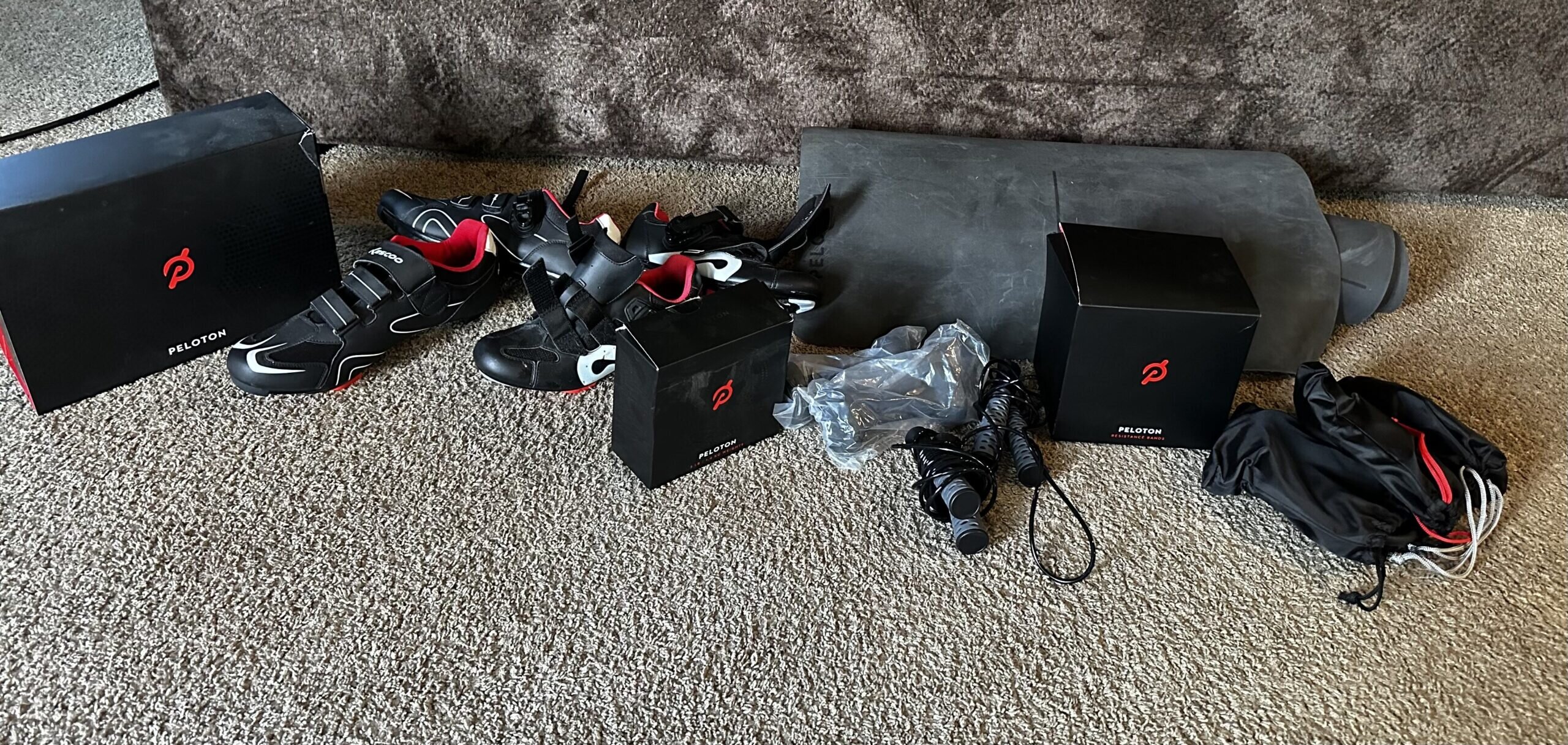 2021 Peloton Bike Plus Excellent Condition with Mat Shoes and Weights – Mount Holly, NC - Image 6