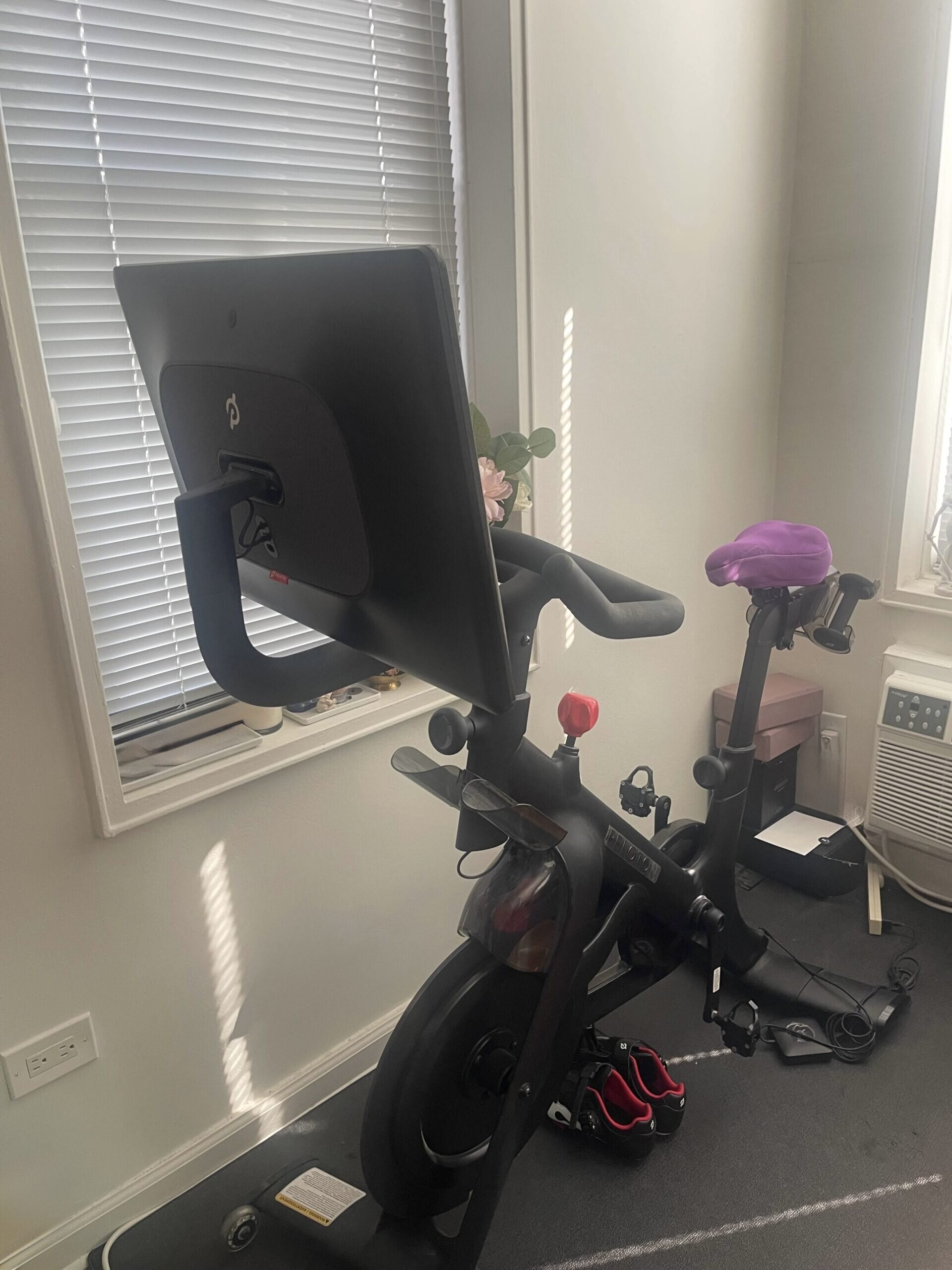 2021 Peloton Bike Plus Excellent Condition with Shoes and Mat - Image 3