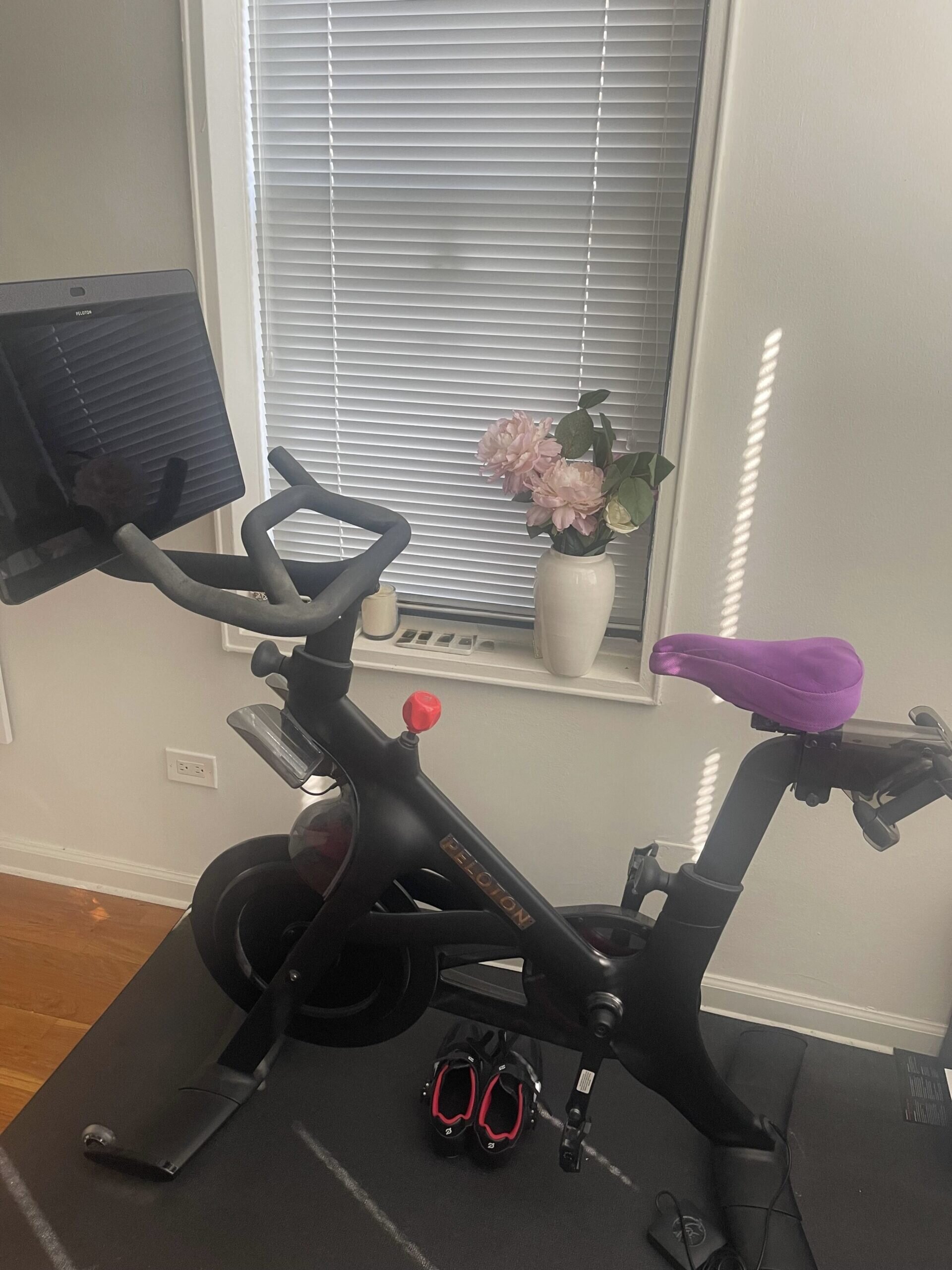 2021 Peloton Bike Plus Excellent Condition with Shoes and Mat - Image 4
