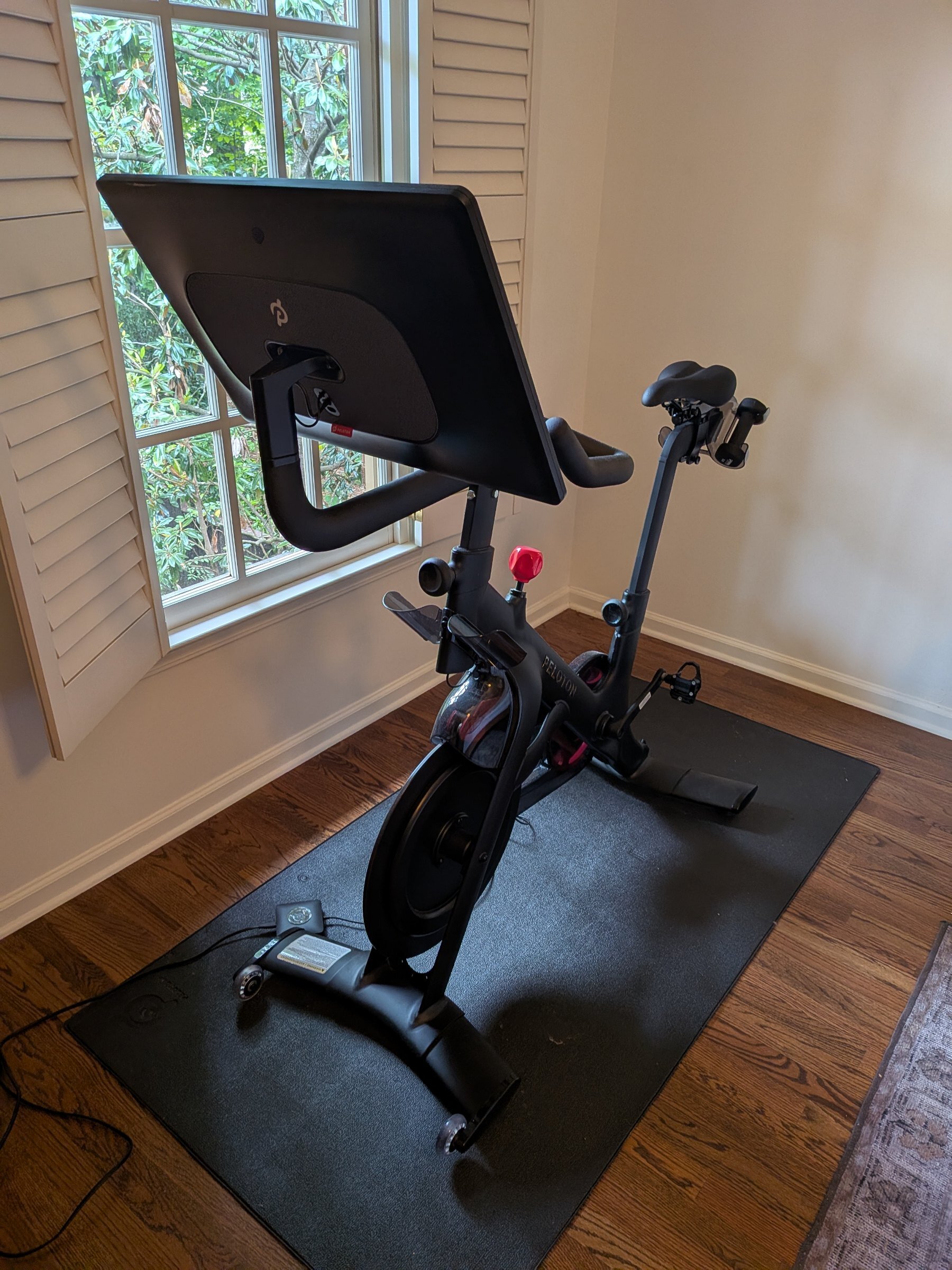 2021 Peloton Bike Plus – Good Condition, Includes Mat & Weights – Atlanta, GA - Image 3