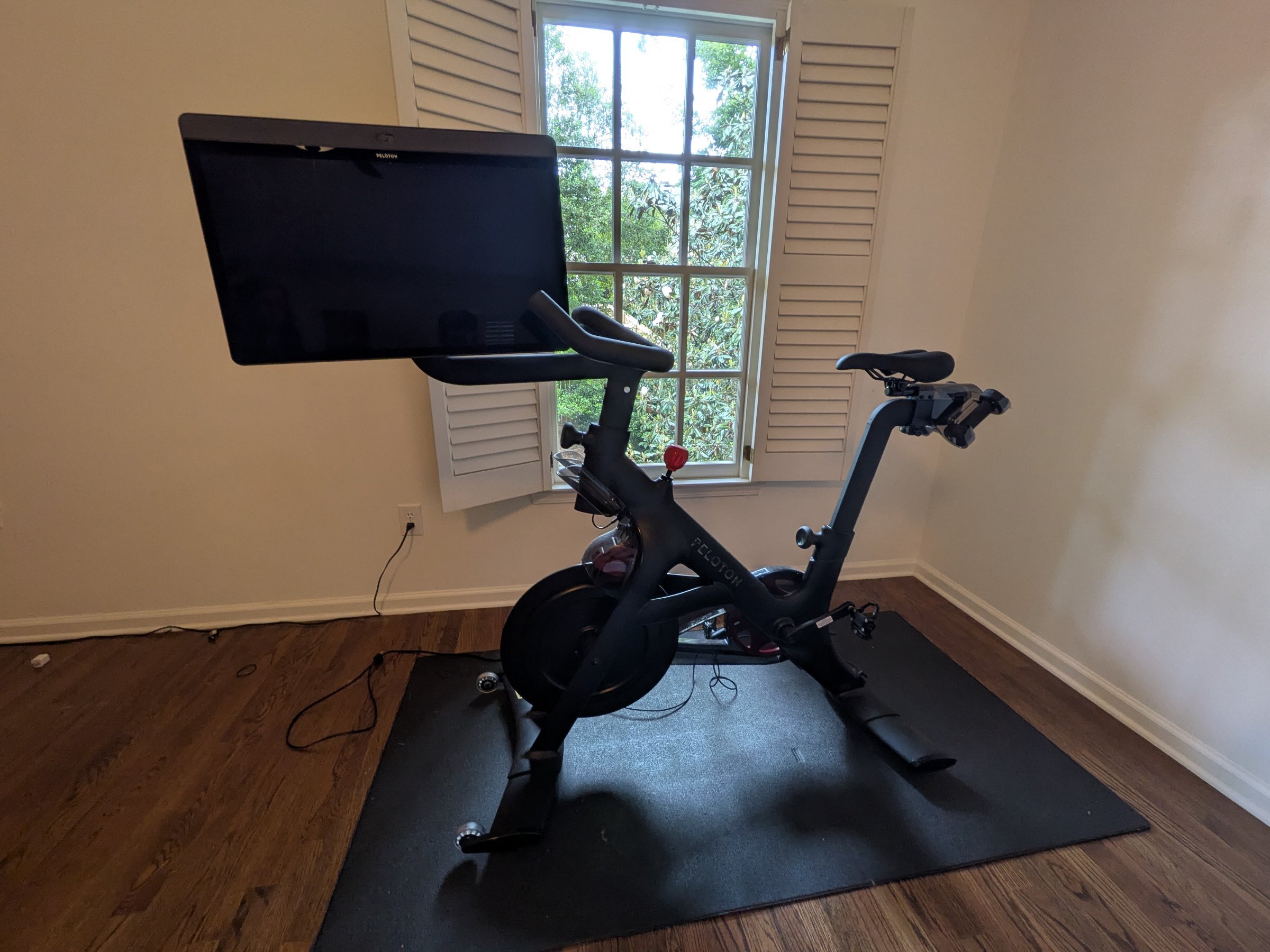 2021 Peloton Bike Plus – Good Condition, Includes Mat & Weights – Atlanta, GA - Image 2