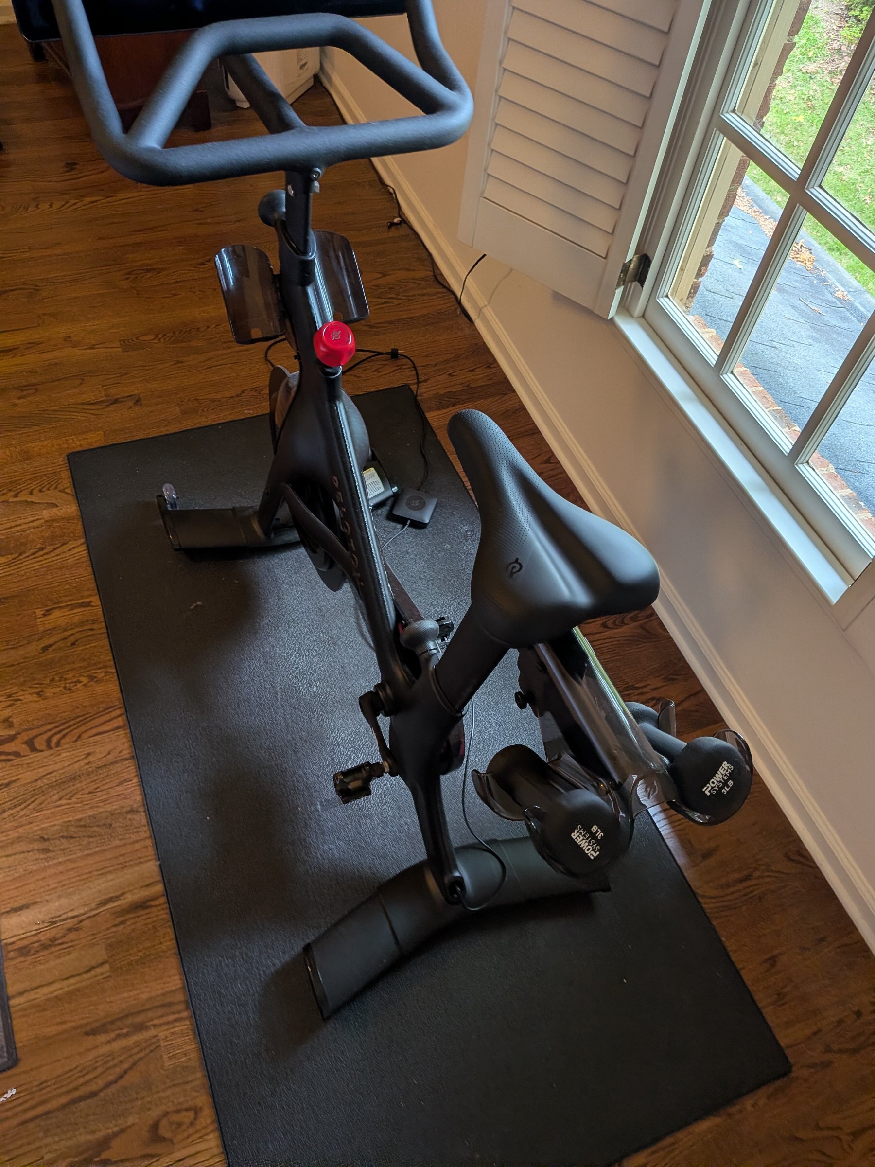 2021 Peloton Bike Plus – Good Condition, Includes Mat & Weights – Atlanta, GA - Image 4
